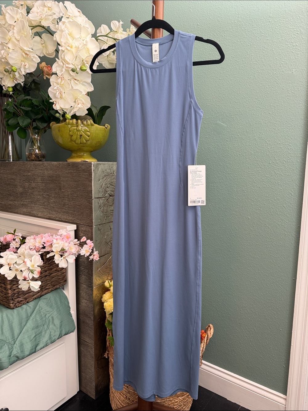 LULULEMON All Aligned Ribbed Midi Dress